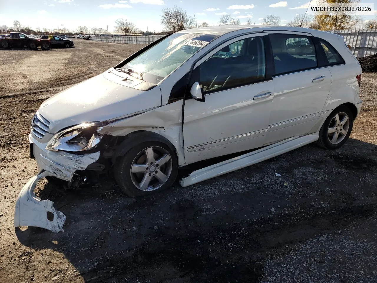 2008 Mercedes-Benz B200 VIN: WDDFH33X98J278226 Lot: 79452584