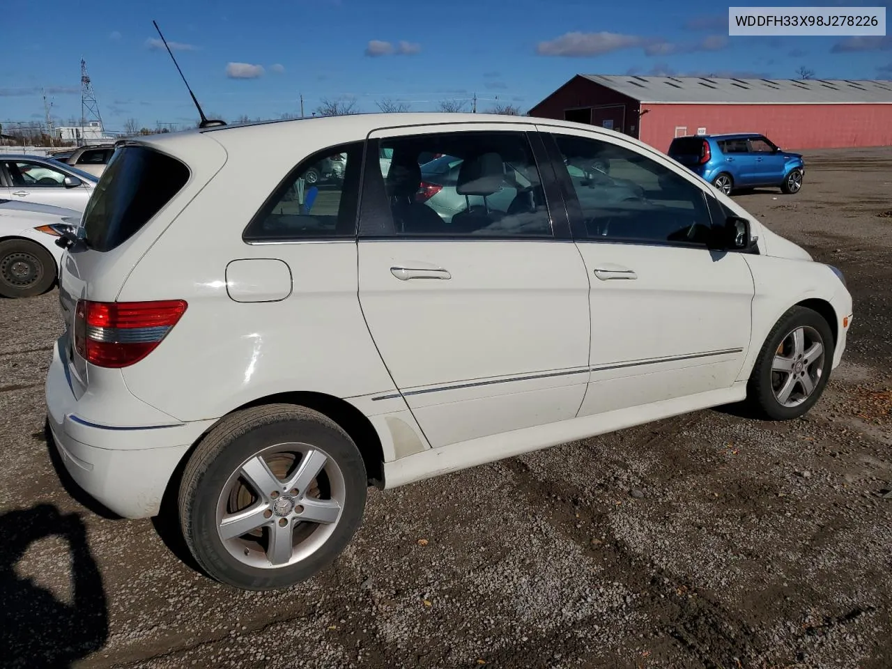 2008 Mercedes-Benz B200 VIN: WDDFH33X98J278226 Lot: 79452584