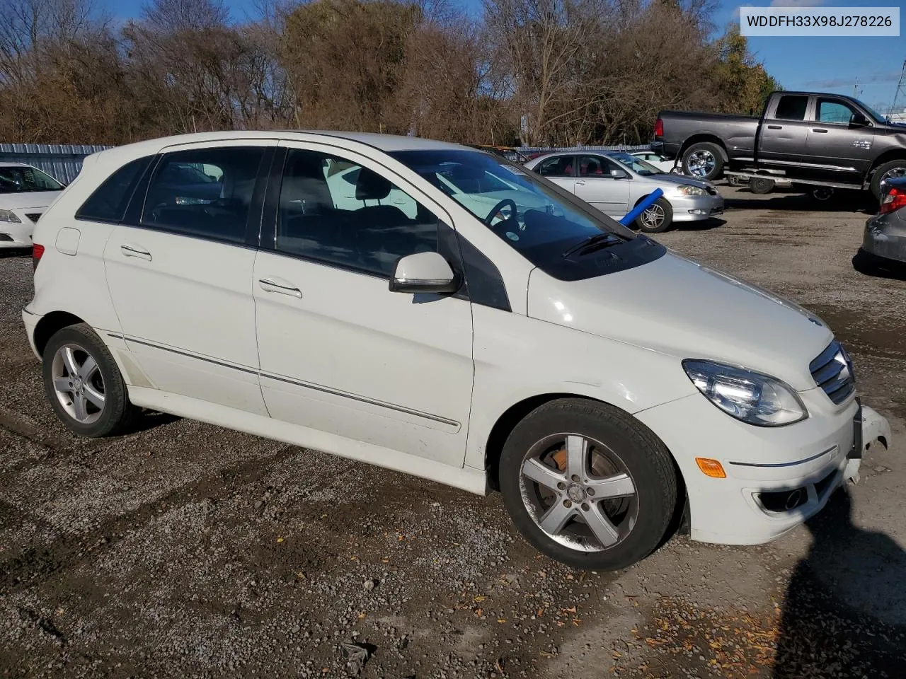 2008 Mercedes-Benz B200 VIN: WDDFH33X98J278226 Lot: 79452584