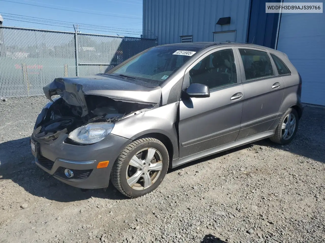 2010 Mercedes-Benz B200 VIN: WDDFH3DB9AJ539766 Lot: 62515905