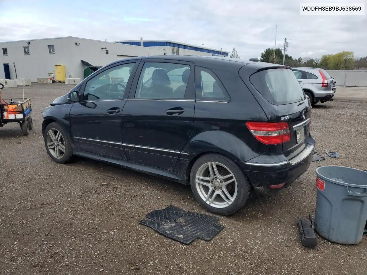 2011 Mercedes-Benz B200 T VIN: WDDFH3EB9BJ638569 Lot: 54694155