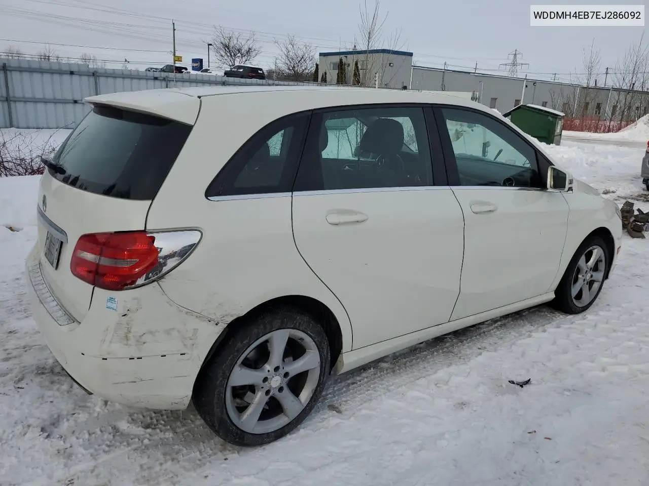 2014 Mercedes-Benz B250 VIN: WDDMH4EB7EJ286092 Lot: 44898005
