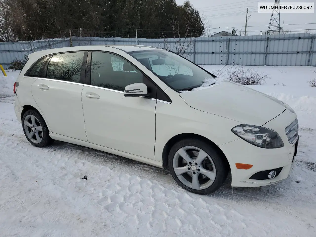 2014 Mercedes-Benz B250 VIN: WDDMH4EB7EJ286092 Lot: 44898005