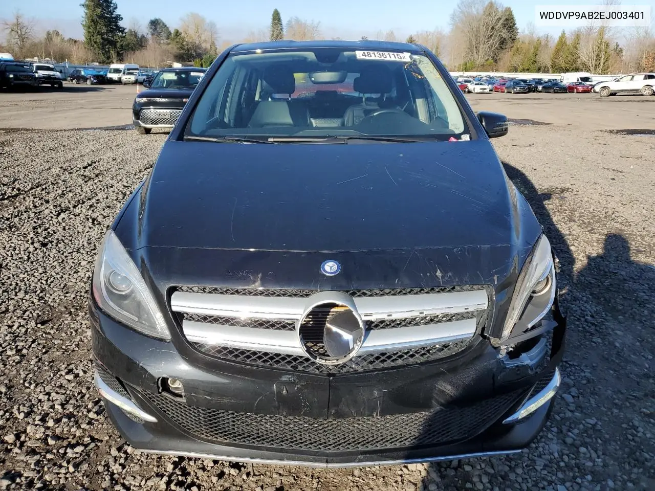 2014 Mercedes-Benz B Electric VIN: WDDVP9AB2EJ003401 Lot: 48136115
