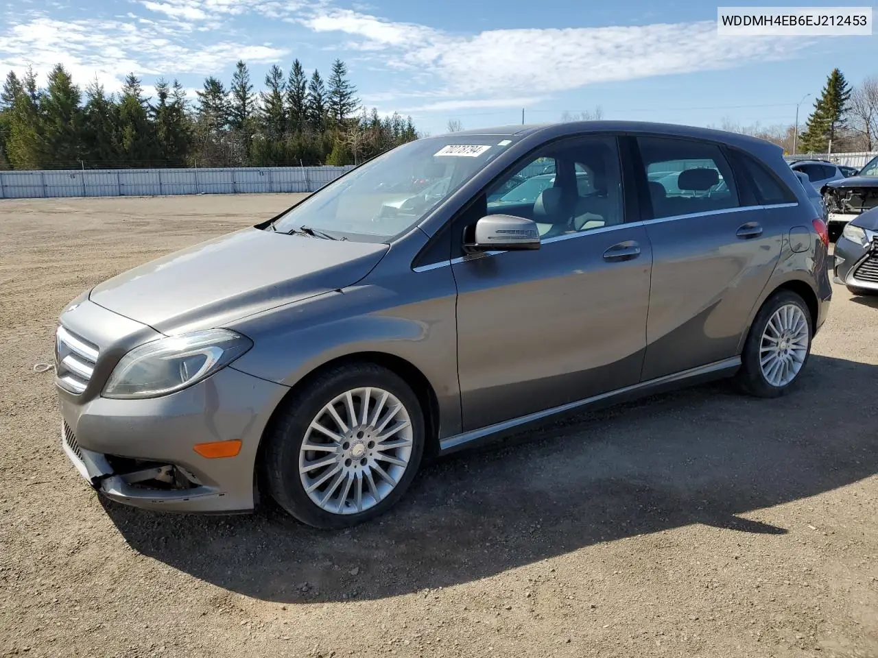 2014 Mercedes-Benz B250 VIN: WDDMH4EB6EJ212453 Lot: 51744225