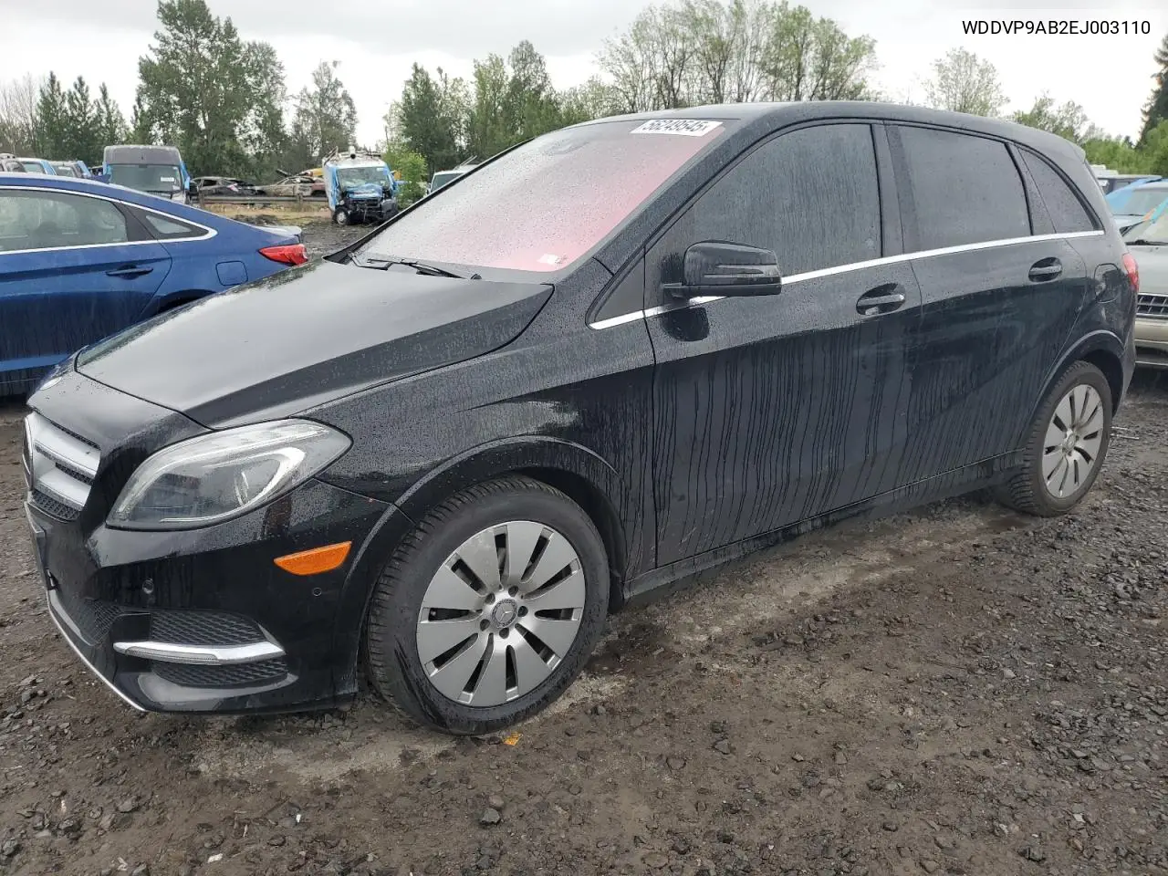 2014 Mercedes-Benz B Electric VIN: WDDVP9AB2EJ003110 Lot: 56249545