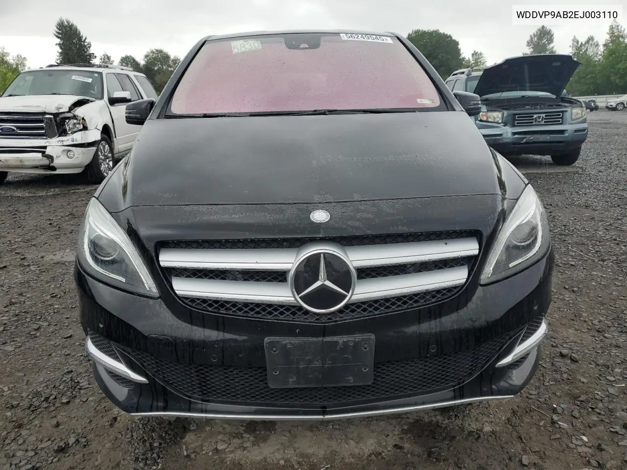 2014 Mercedes-Benz B Electric VIN: WDDVP9AB2EJ003110 Lot: 56249545