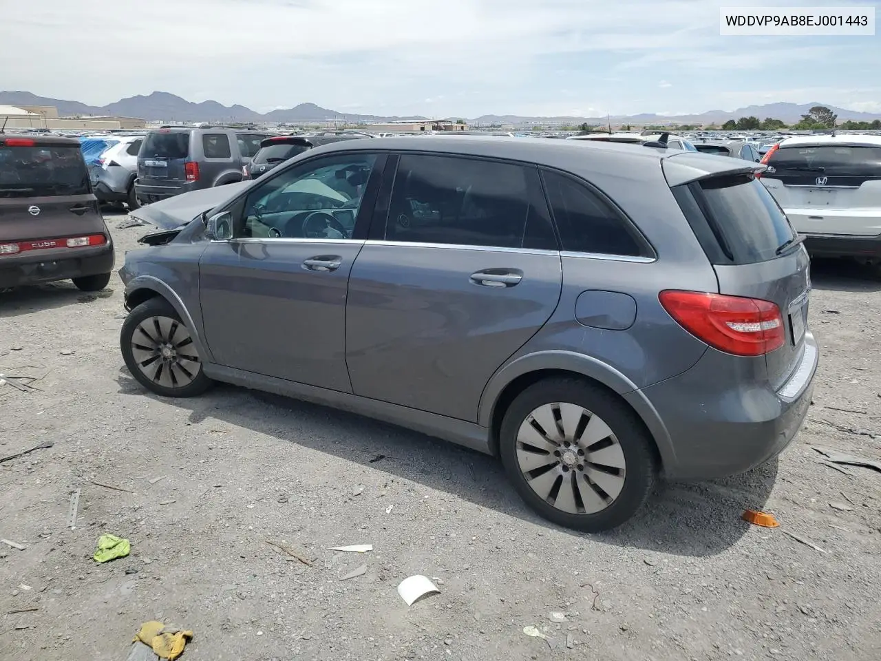 2014 Mercedes-Benz B Electric VIN: WDDVP9AB8EJ001443 Lot: 59386915
