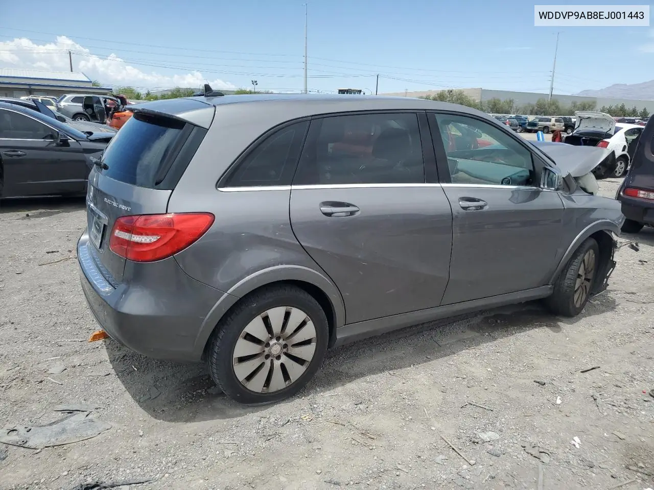 2014 Mercedes-Benz B Electric VIN: WDDVP9AB8EJ001443 Lot: 59386915