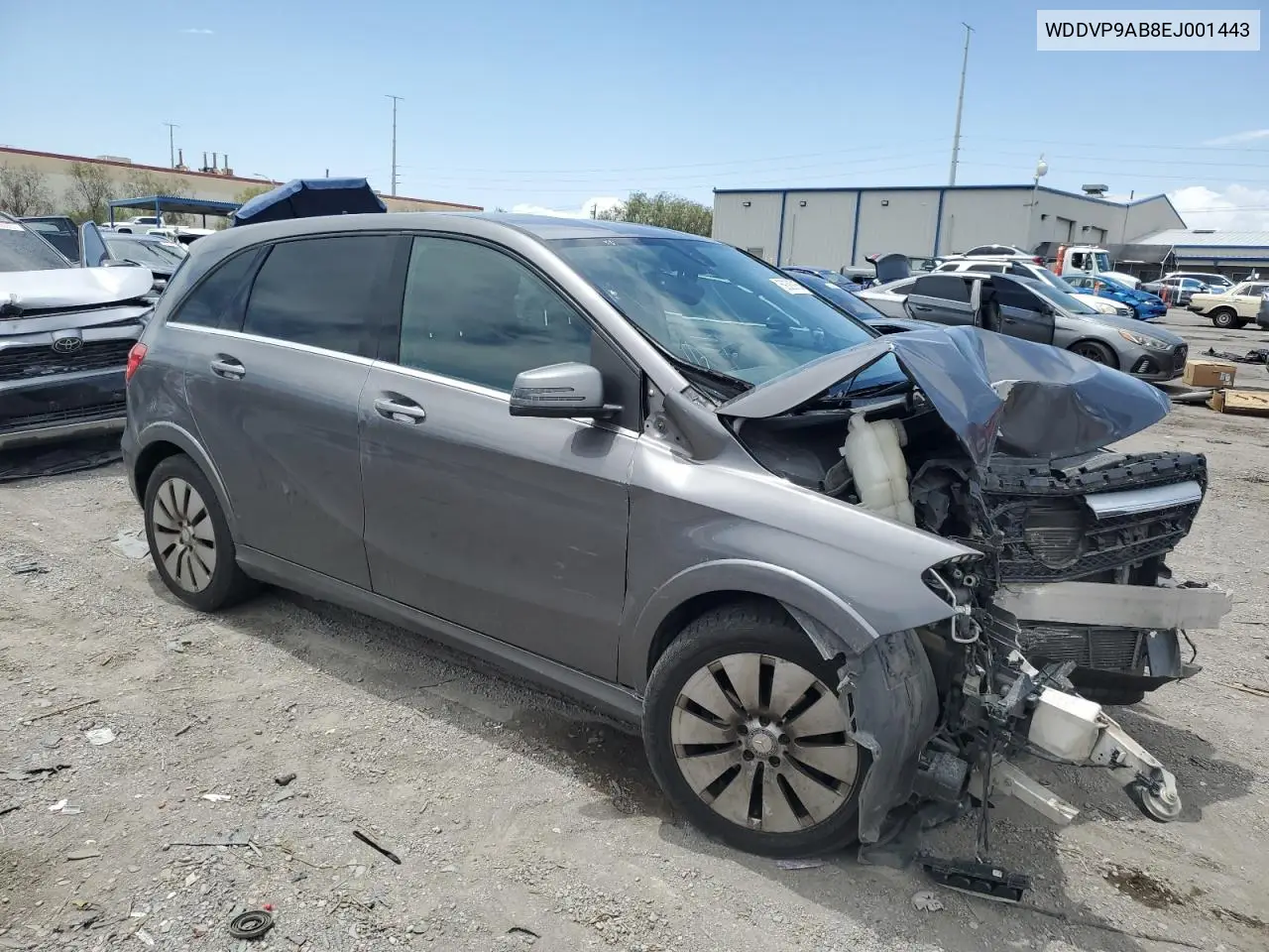 2014 Mercedes-Benz B Electric VIN: WDDVP9AB8EJ001443 Lot: 59386915