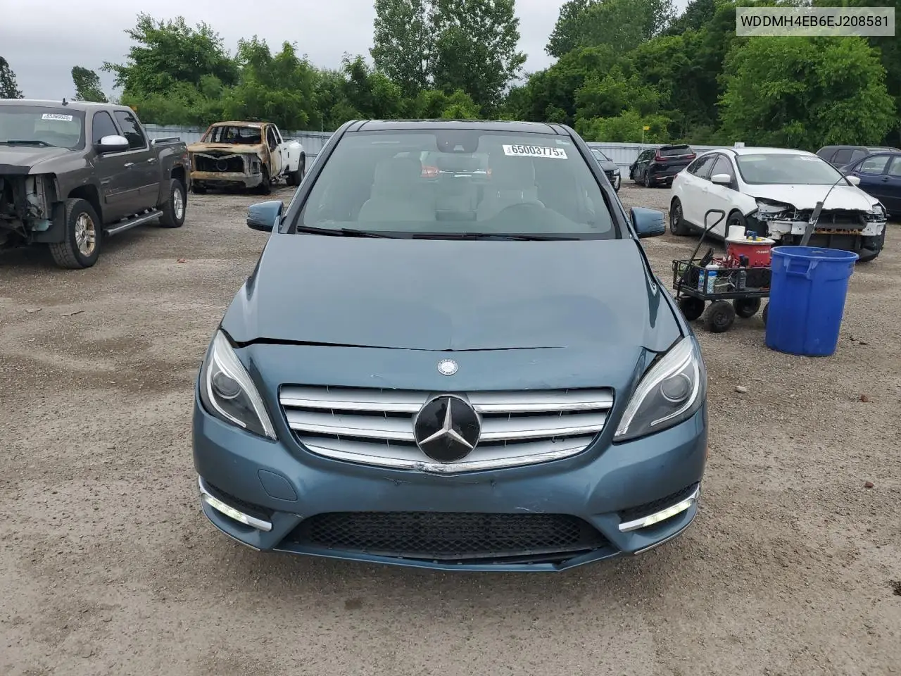 2014 Mercedes-Benz B250 VIN: WDDMH4EB6EJ208581 Lot: 65003775