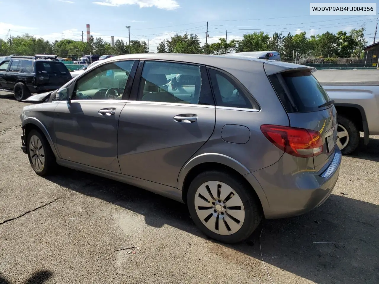 2015 Mercedes-Benz B Electric VIN: WDDVP9AB4FJ004356 Lot: 60644335