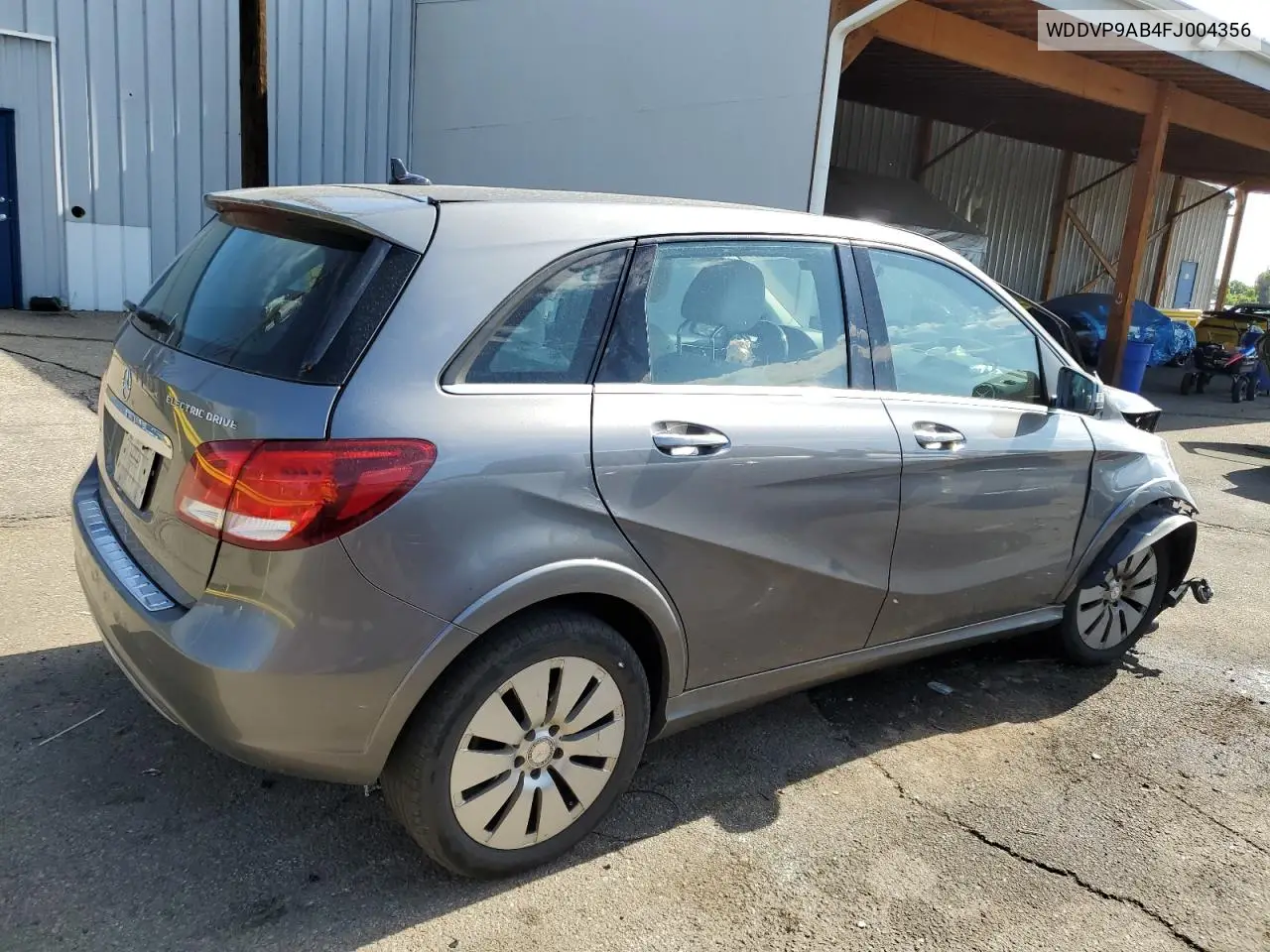 2015 Mercedes-Benz B Electric VIN: WDDVP9AB4FJ004356 Lot: 60644335