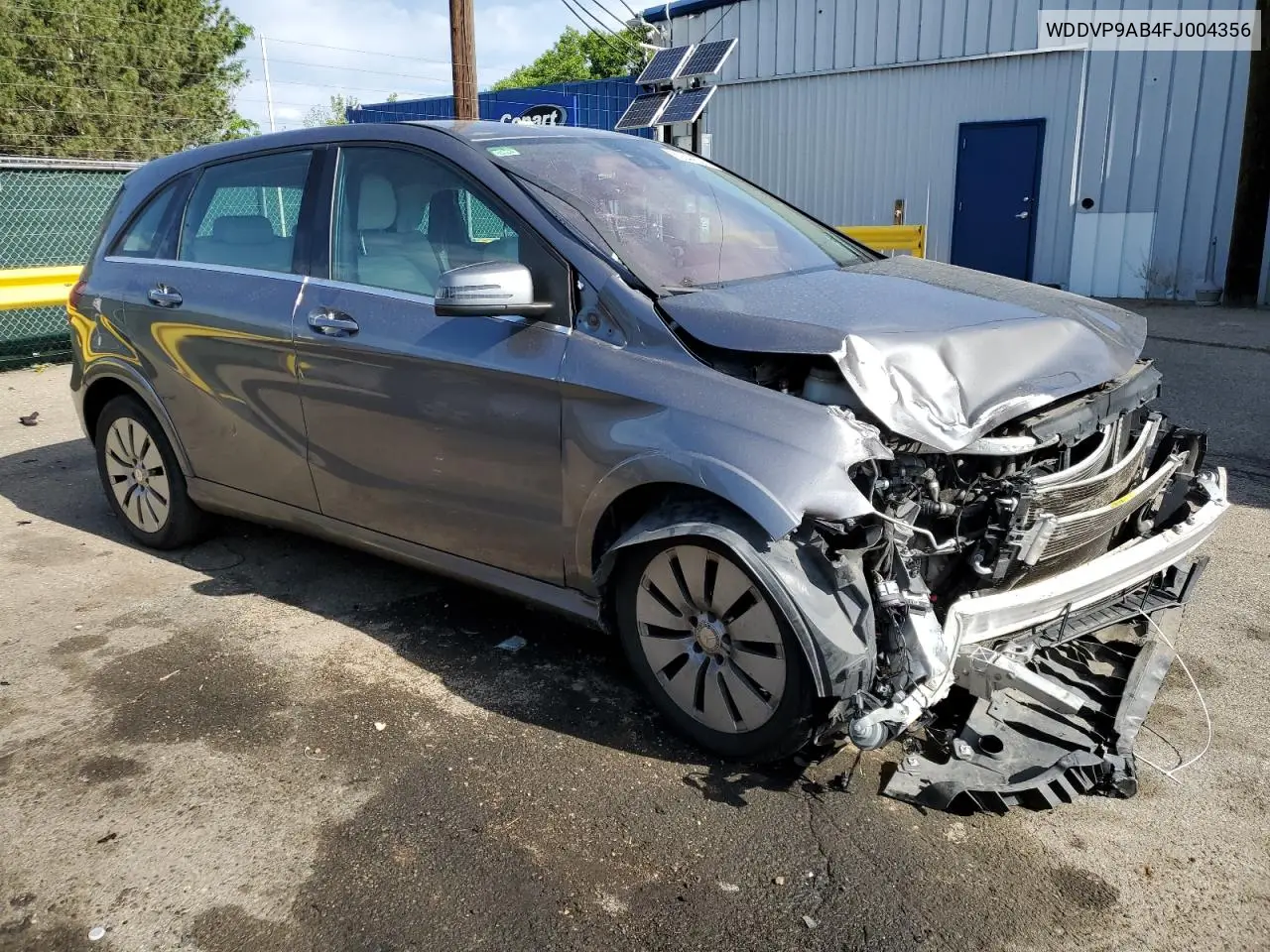 2015 Mercedes-Benz B Electric VIN: WDDVP9AB4FJ004356 Lot: 60644335