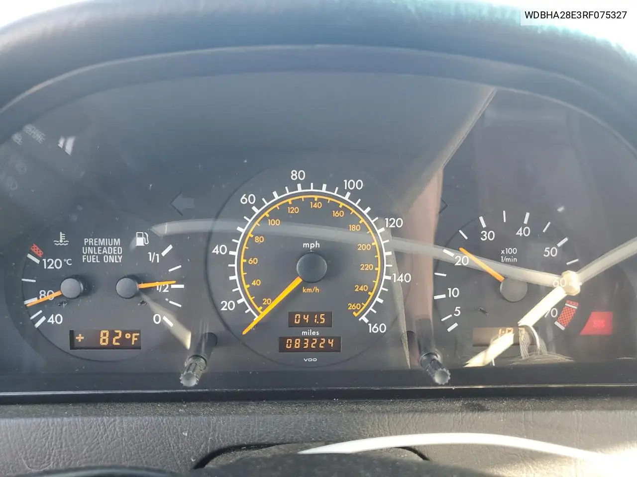 1994 Mercedes-Benz C 280 VIN: WDBHA28E3RF075327 Lot: 57819825