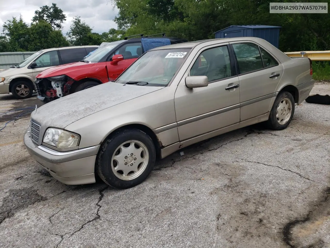 1998 Mercedes-Benz C 280 VIN: WDBHA29G7WA570798 Lot: 57321215