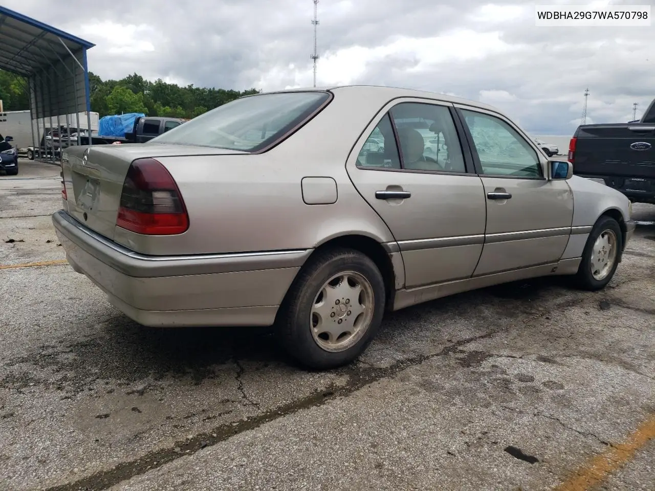 1998 Mercedes-Benz C 280 VIN: WDBHA29G7WA570798 Lot: 57321215