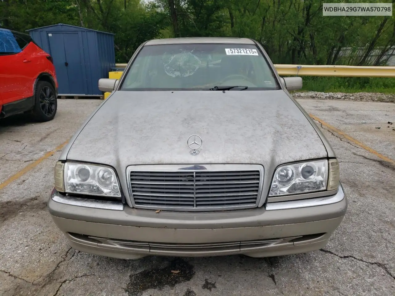 1998 Mercedes-Benz C 280 VIN: WDBHA29G7WA570798 Lot: 57321215