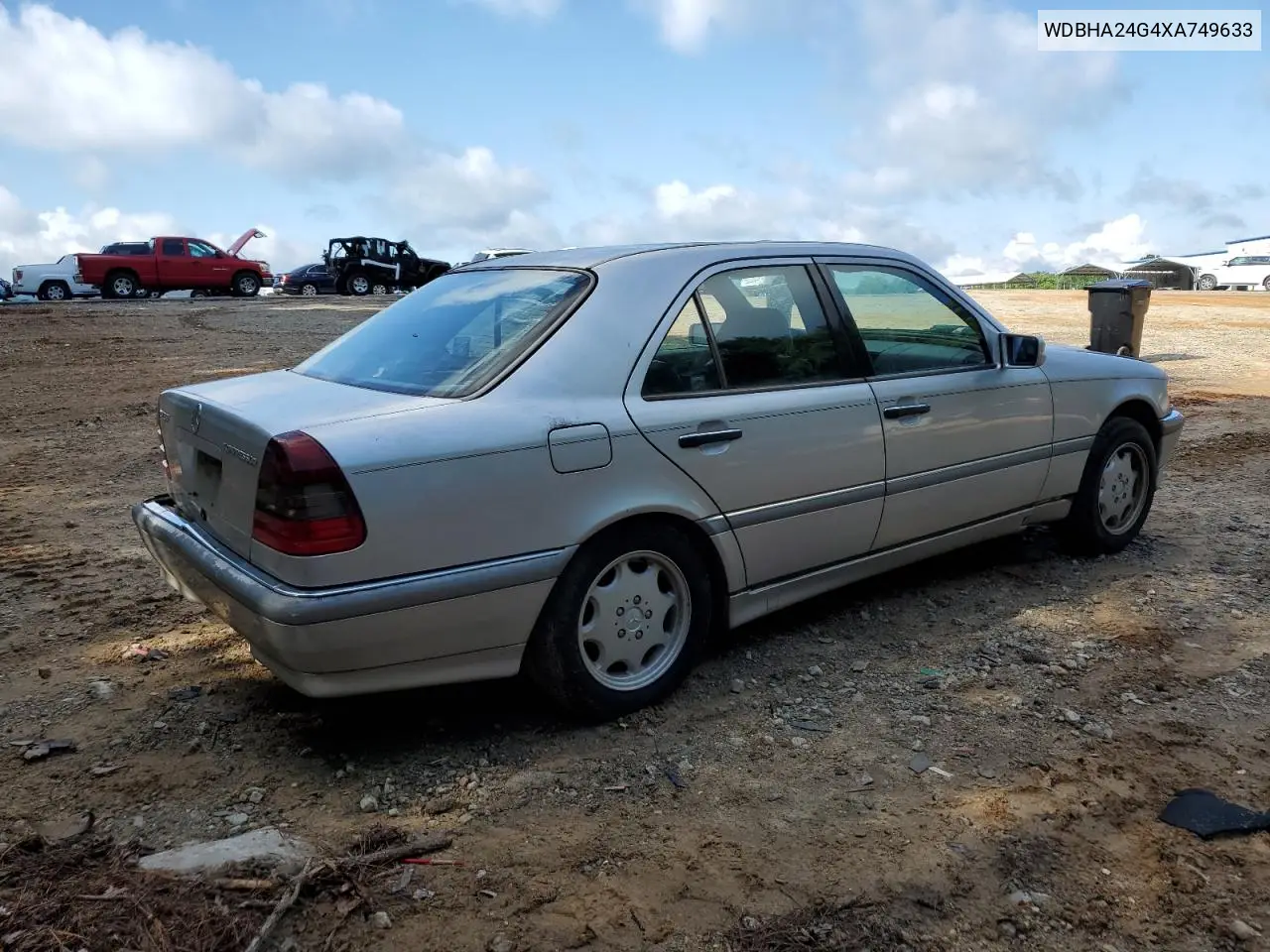 1999 Mercedes-Benz C 230 VIN: WDBHA24G4XA749633 Lot: 56560105