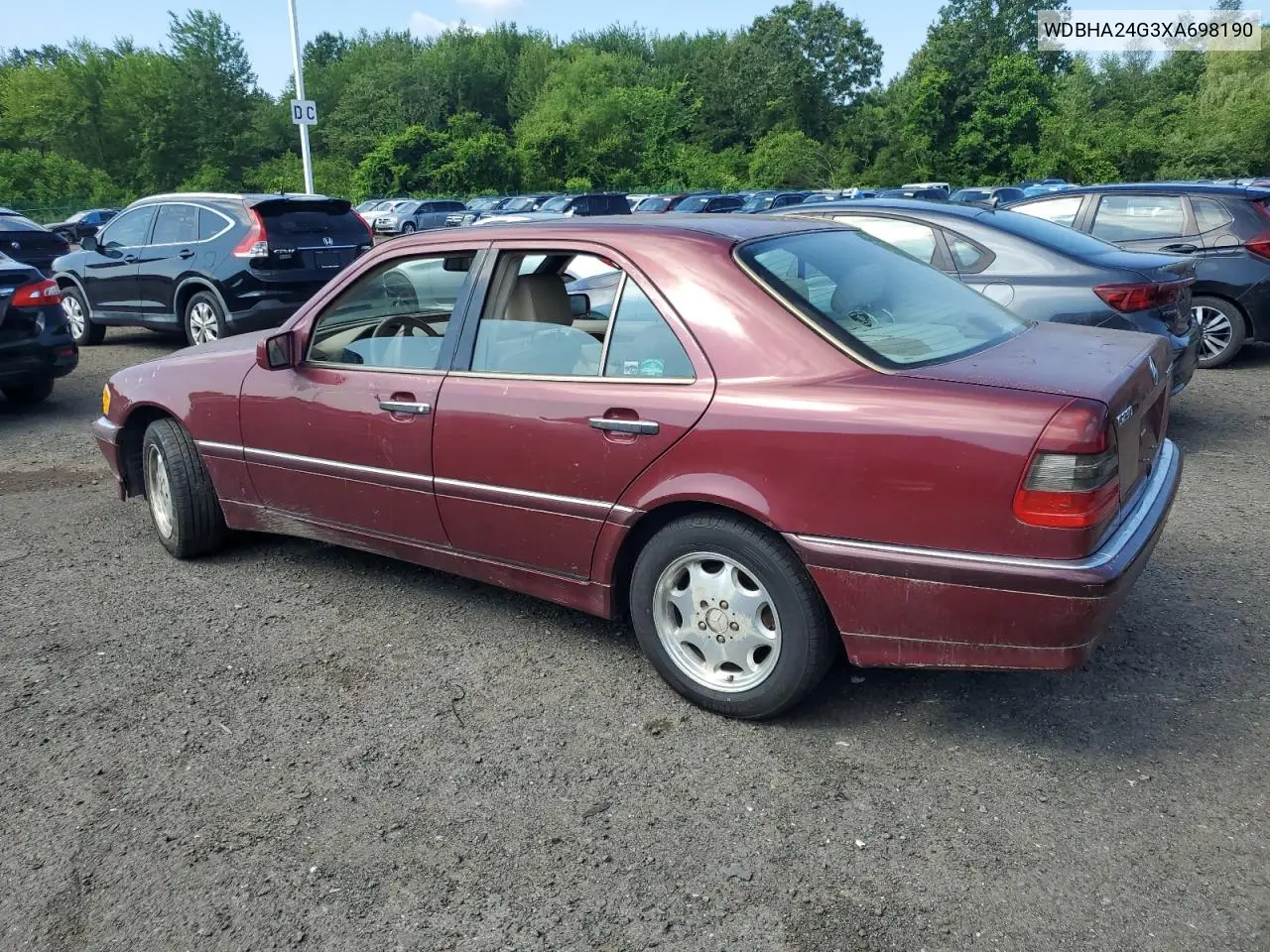 1999 Mercedes-Benz C 230 VIN: WDBHA24G3XA698190 Lot: 61717535