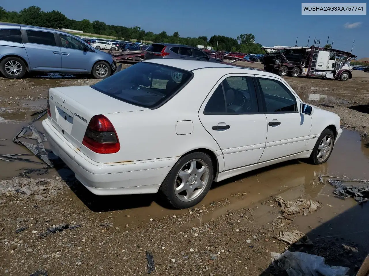 1999 Mercedes-Benz C 230 VIN: WDBHA24G3XA757741 Lot: 62602045