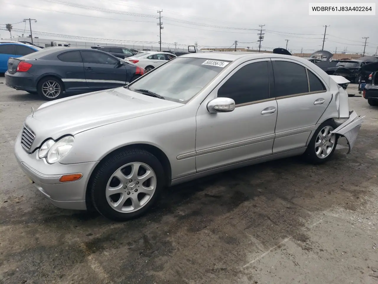 2003 Mercedes-Benz C 240 VIN: WDBRF61J83A402264 Lot: 50835675