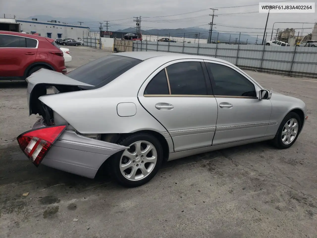 2003 Mercedes-Benz C 240 VIN: WDBRF61J83A402264 Lot: 50835675