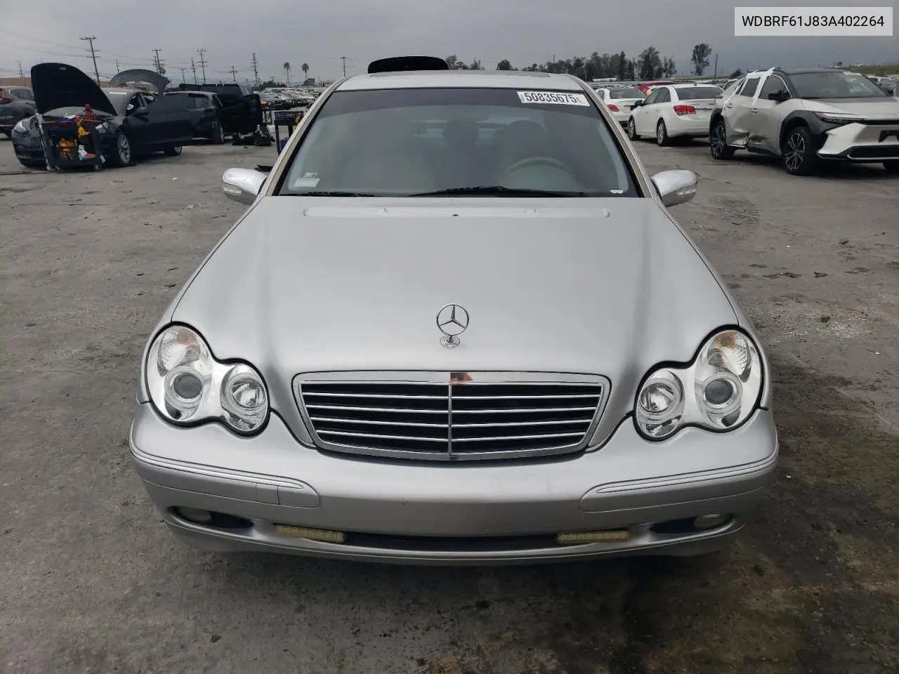 2003 Mercedes-Benz C 240 VIN: WDBRF61J83A402264 Lot: 50835675