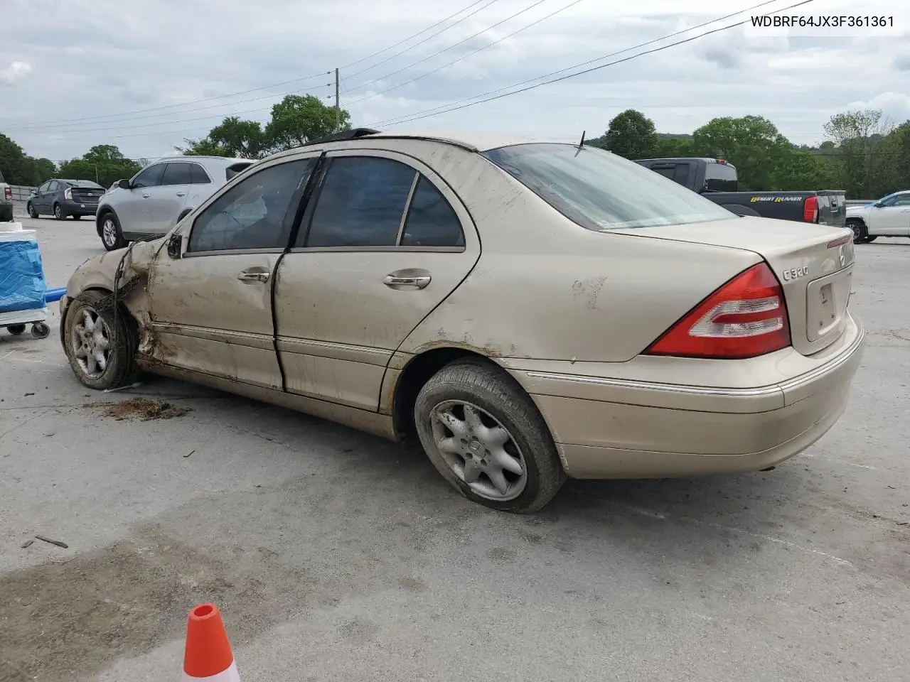2003 Mercedes-Benz C 320 VIN: WDBRF64JX3F361361 Lot: 55226065