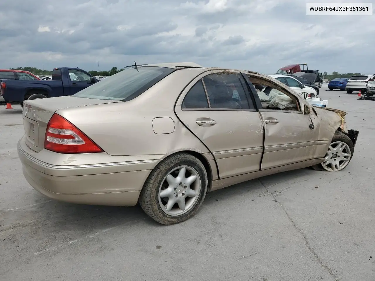 2003 Mercedes-Benz C 320 VIN: WDBRF64JX3F361361 Lot: 55226065
