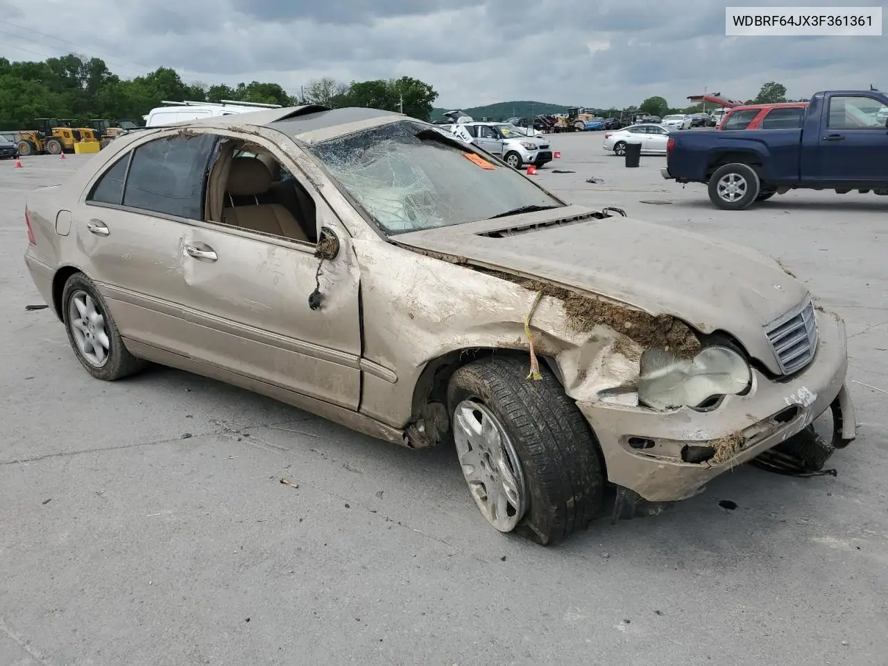 2003 Mercedes-Benz C 320 VIN: WDBRF64JX3F361361 Lot: 55226065