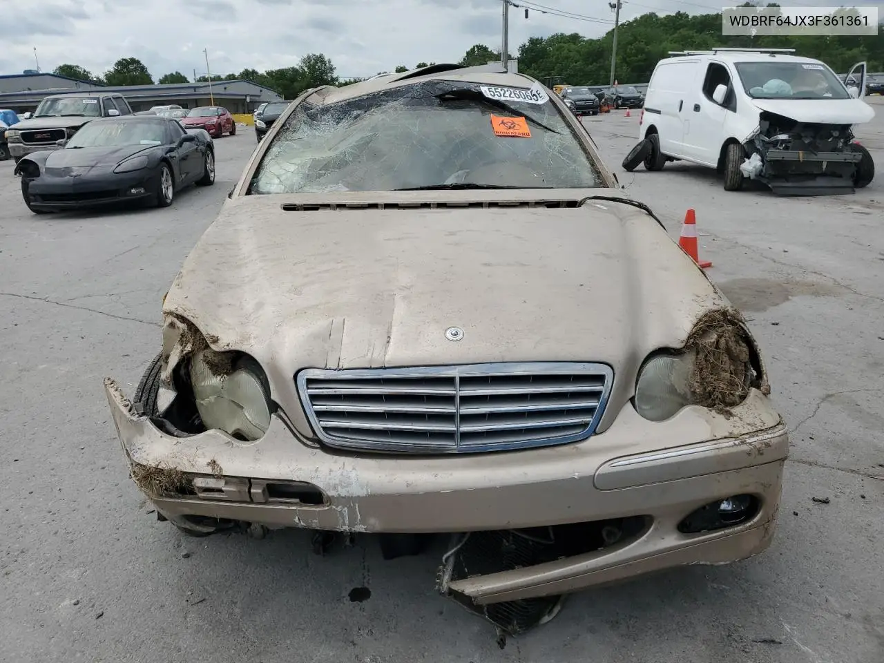 2003 Mercedes-Benz C 320 VIN: WDBRF64JX3F361361 Lot: 55226065