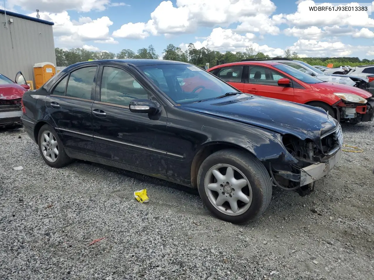 2003 Mercedes-Benz C 240 VIN: WDBRF61J93E013383 Lot: 55706845