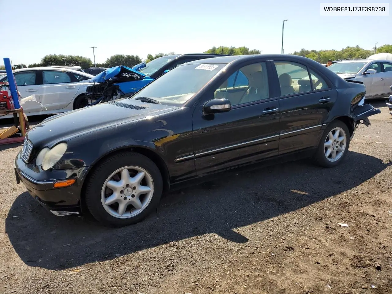 2003 Mercedes-Benz C 240 4Matic VIN: WDBRF81J73F398738 Lot: 56143605