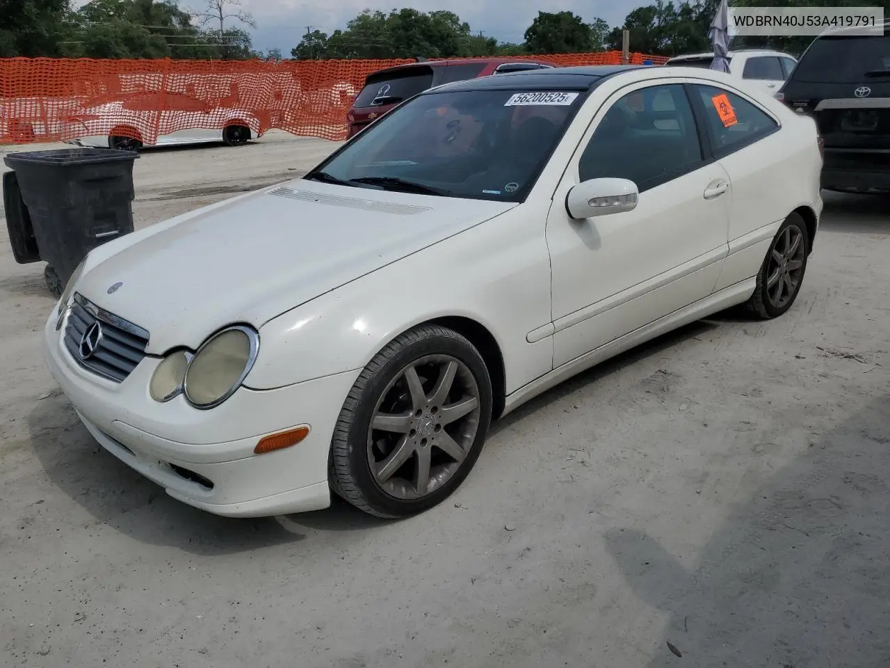 2003 Mercedes-Benz C 230K Sport Coupe VIN: WDBRN40J53A419791 Lot: 56200525