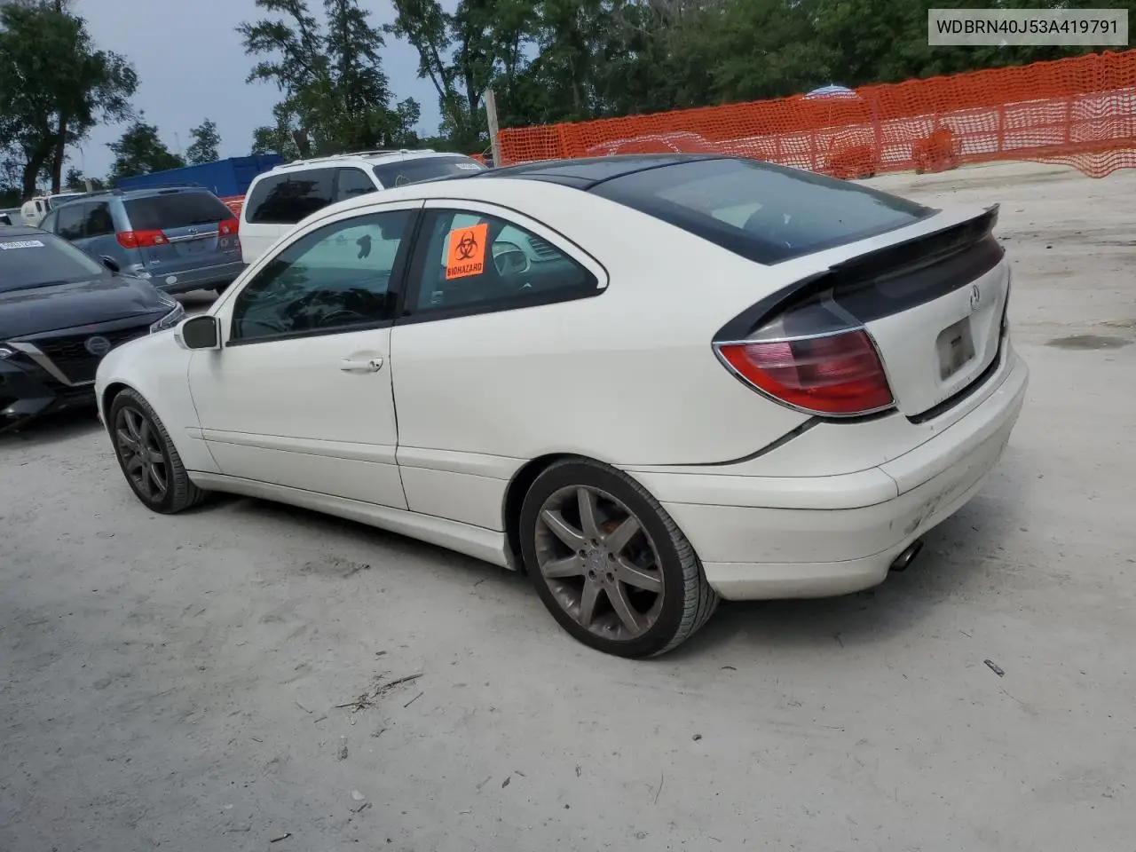 2003 Mercedes-Benz C 230K Sport Coupe VIN: WDBRN40J53A419791 Lot: 56200525