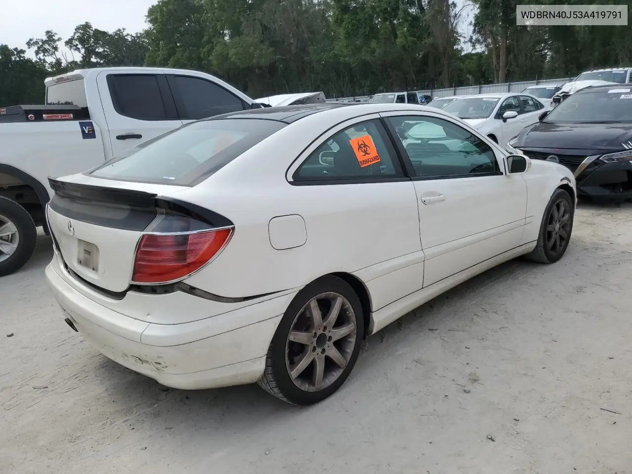2003 Mercedes-Benz C 230K Sport Coupe VIN: WDBRN40J53A419791 Lot: 56200525