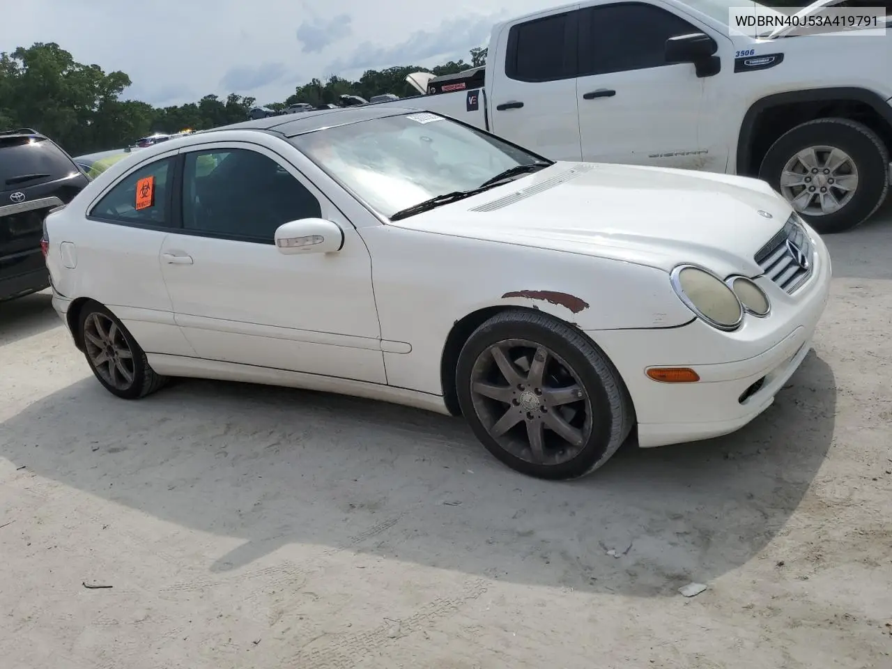 2003 Mercedes-Benz C 230K Sport Coupe VIN: WDBRN40J53A419791 Lot: 56200525