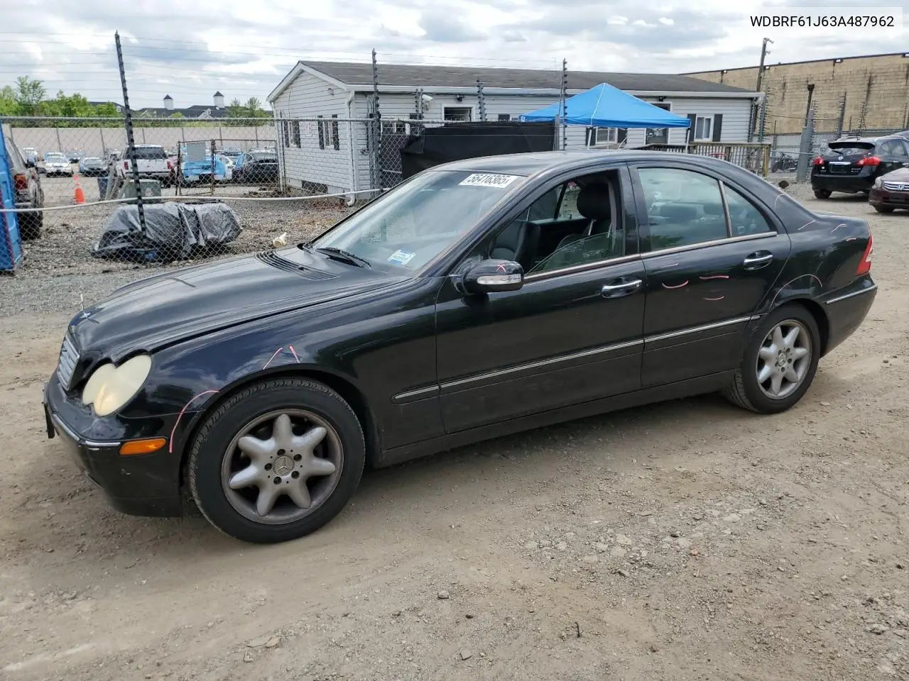 2003 Mercedes-Benz C 240 VIN: WDBRF61J63A487962 Lot: 56416365