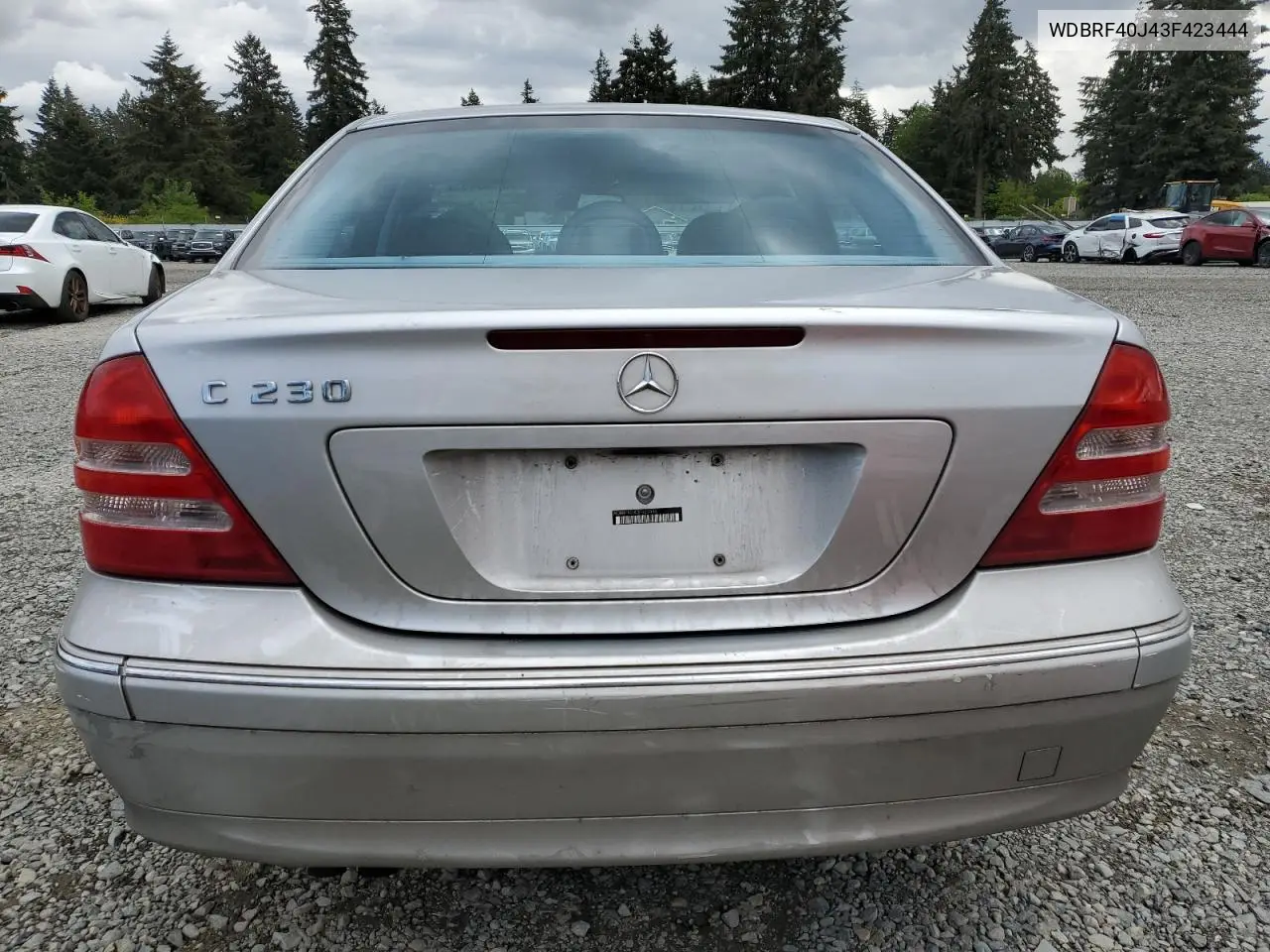 2003 Mercedes-Benz C 230K Sport Sedan VIN: WDBRF40J43F423444 Lot: 56666485