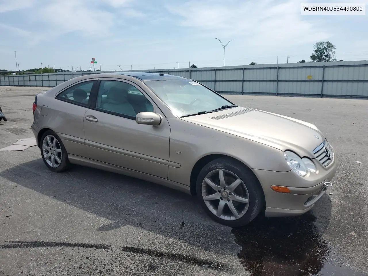 2003 Mercedes-Benz C 230K Sport Coupe VIN: WDBRN40J53A490800 Lot: 60752955