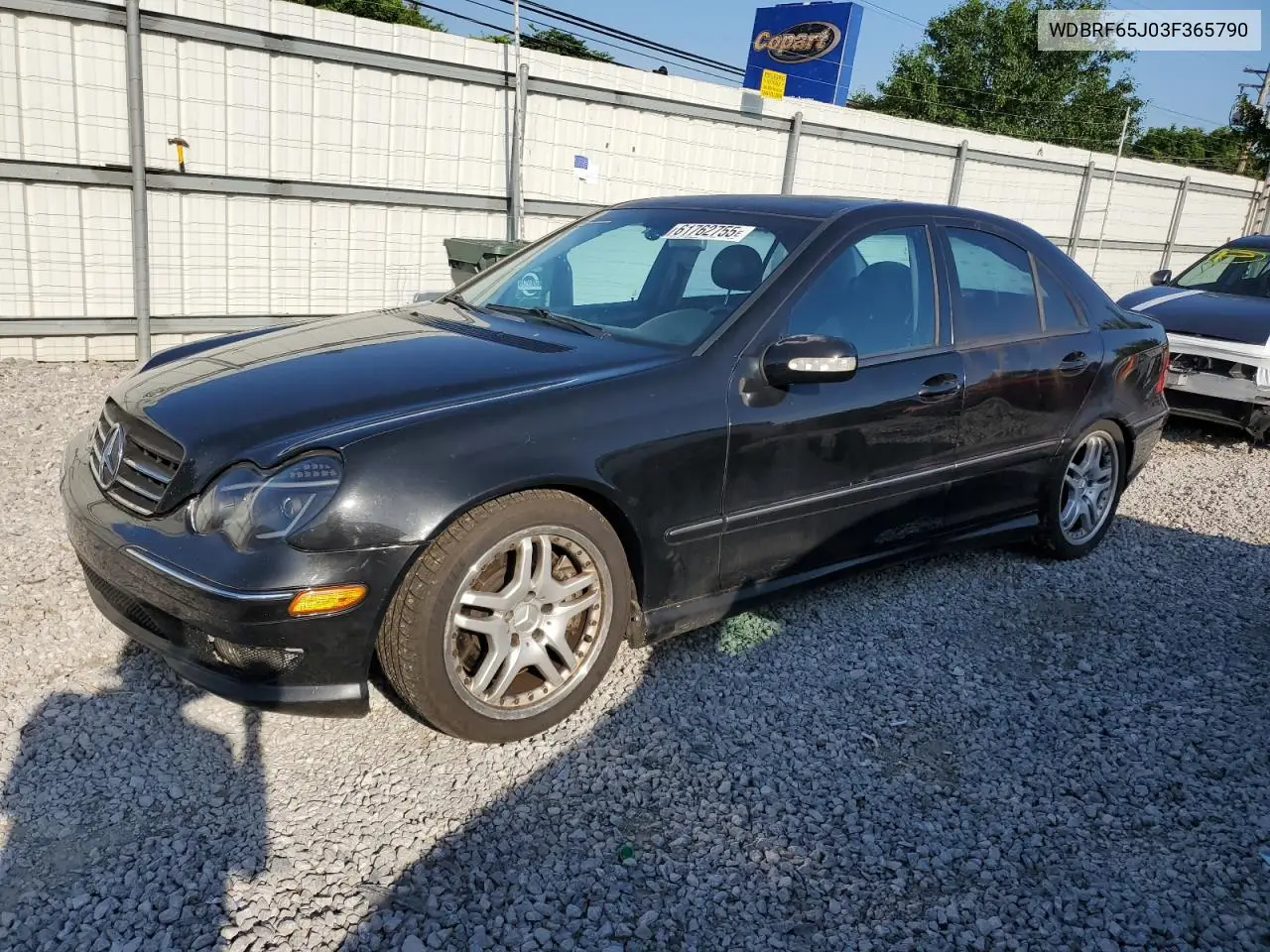 2003 Mercedes-Benz C 32 Amg Kompressor VIN: WDBRF65J03F365790 Lot: 61762755