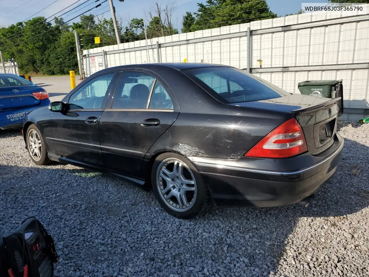 2003 Mercedes-Benz C 32 Amg Kompressor VIN: WDBRF65J03F365790 Lot: 61762755