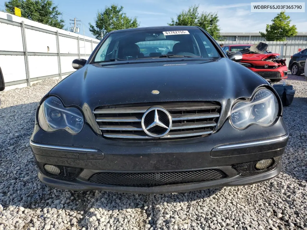 2003 Mercedes-Benz C 32 Amg Kompressor VIN: WDBRF65J03F365790 Lot: 61762755