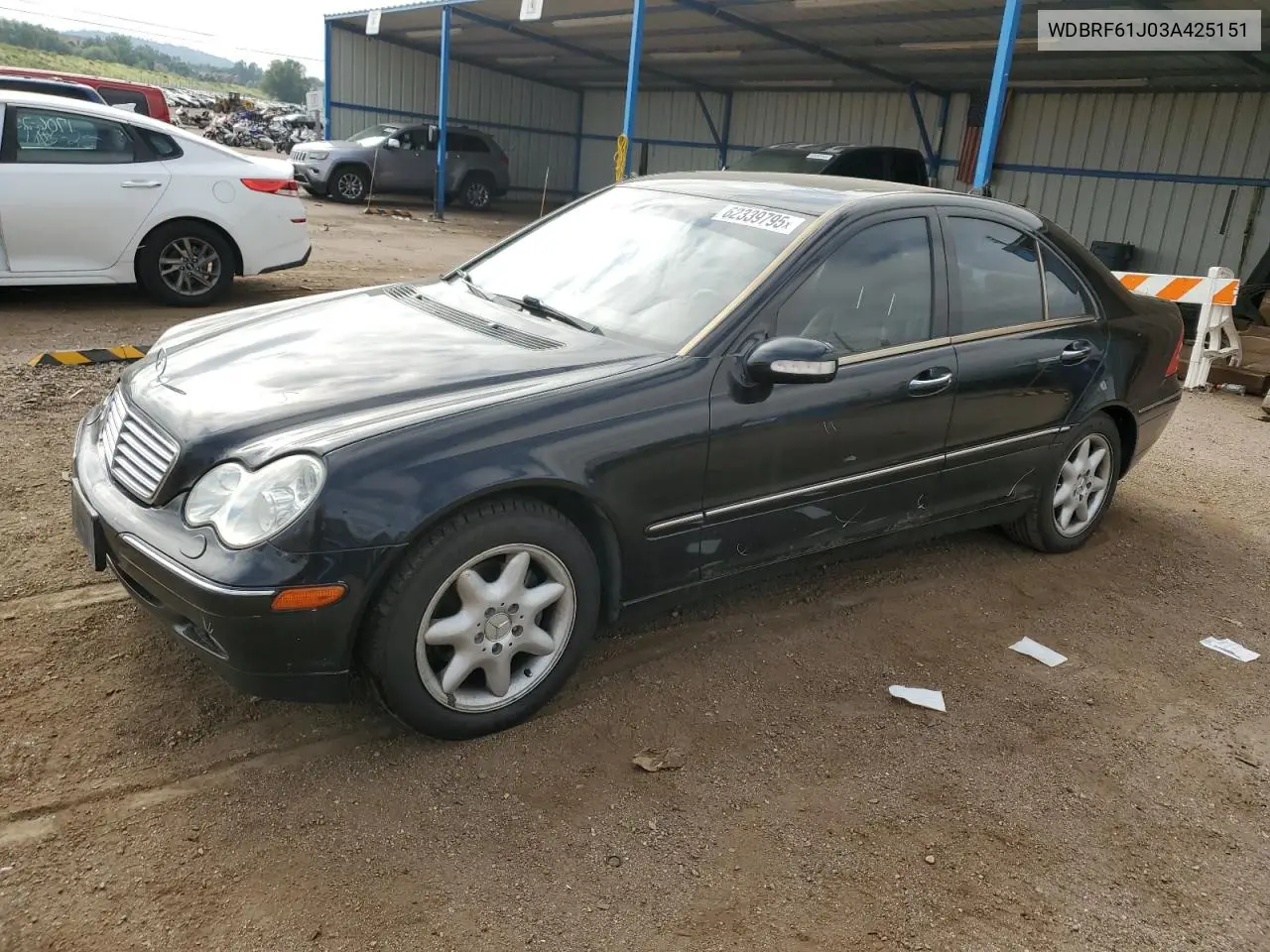 2003 Mercedes-Benz C 240 VIN: WDBRF61J03A425151 Lot: 62339795