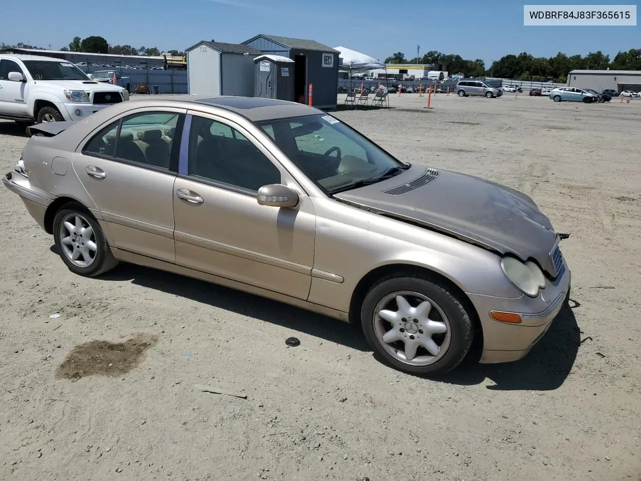 2003 Mercedes-Benz C 320 4Matic VIN: WDBRF84J83F365615 Lot: 62419505