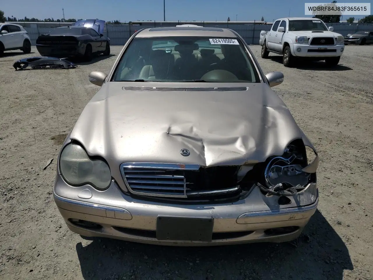 2003 Mercedes-Benz C 320 4Matic VIN: WDBRF84J83F365615 Lot: 62419505