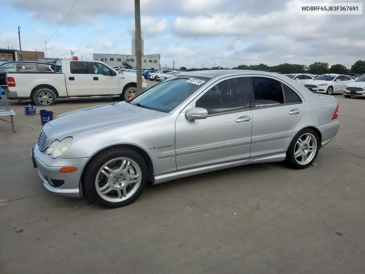 2003 Mercedes-Benz C 32 Amg Kompressor VIN: WDBRF65J83F367691 Lot: 62671745