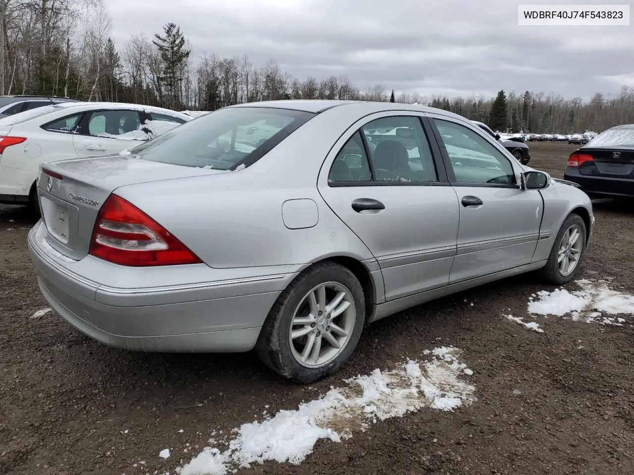 2004 Mercedes-Benz C 230K Sport Sedan VIN: WDBRF40J74F543823 Lot: 49698565