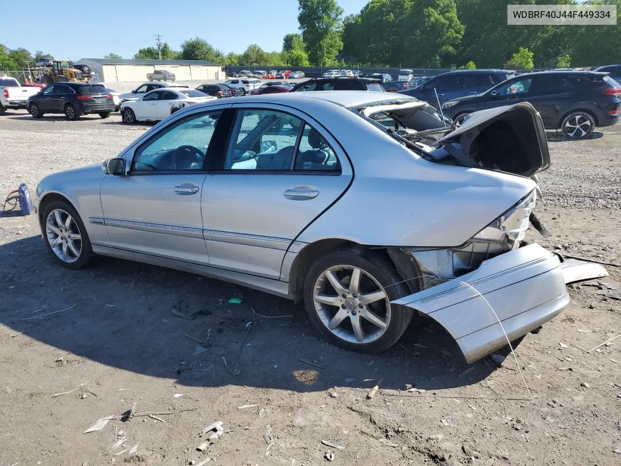 2004 Mercedes-Benz C 230K Sport Sedan VIN: WDBRF40J44F449334 Lot: 55531205